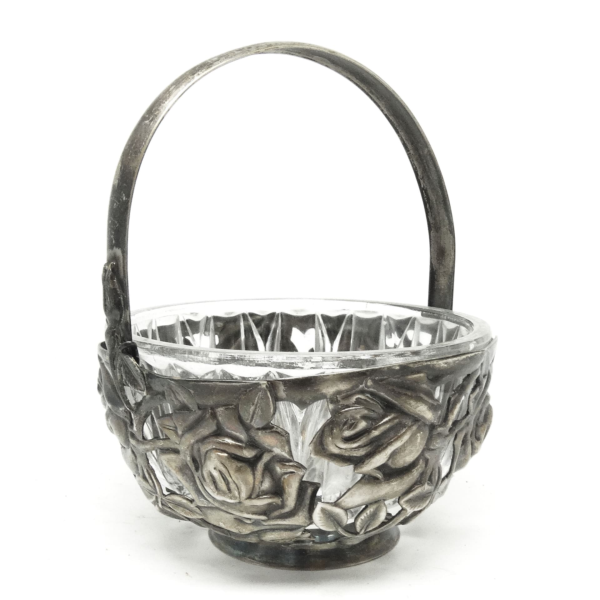 Sugar bowl, Postmodernism, silver-plated brass, HEFRA, Poland, 1970s. - 189587