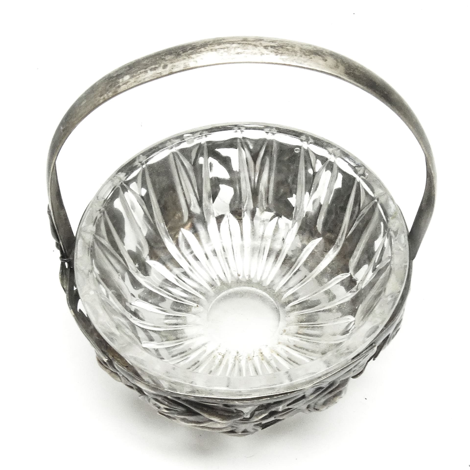 Sugar bowl, Postmodernism, silver-plated brass, HEFRA, Poland, 1970s. - 189591