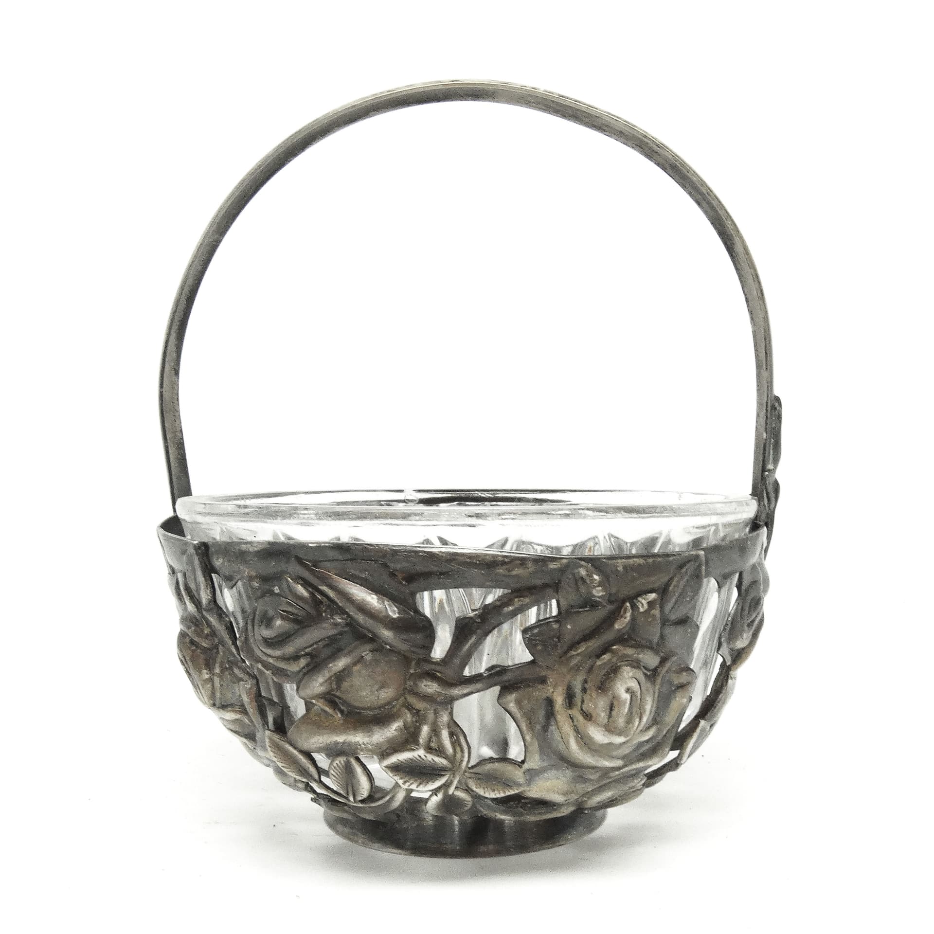Sugar bowl, Postmodernism, silver-plated brass, HEFRA, Poland, 1970s. - 189584