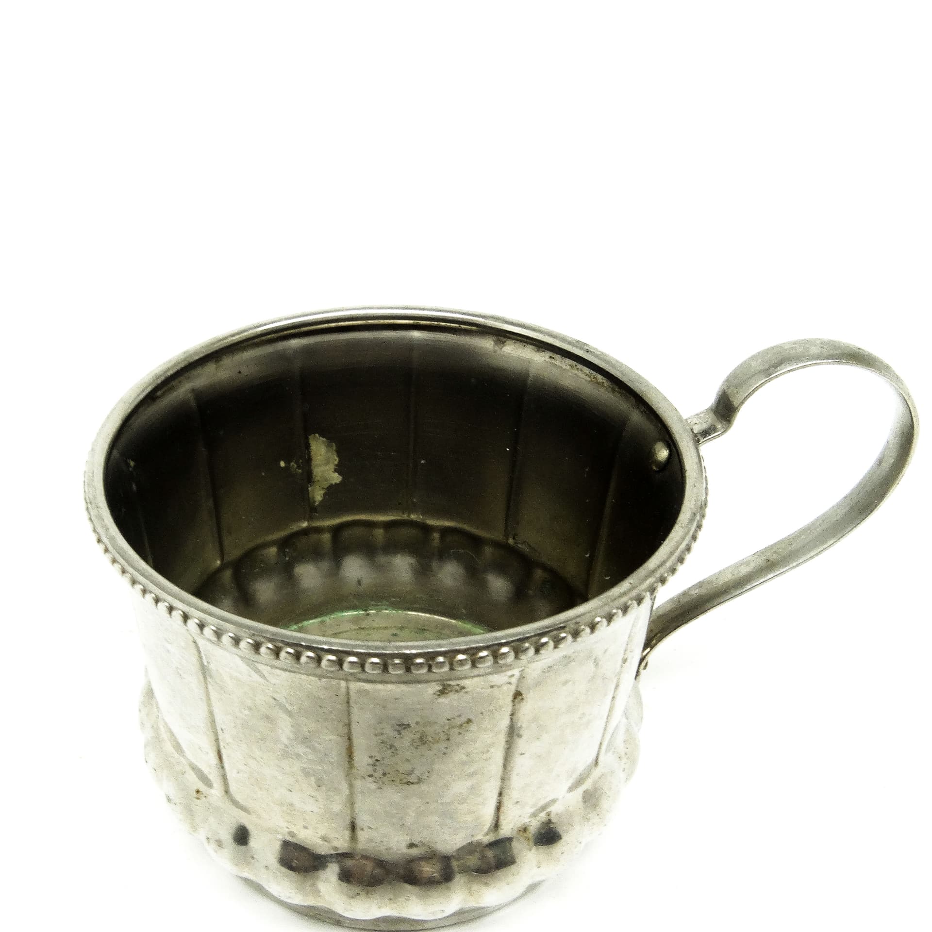 Tea Glass Holder, Art Deco, silver-plated brass, Germany, 1930s. - 189603