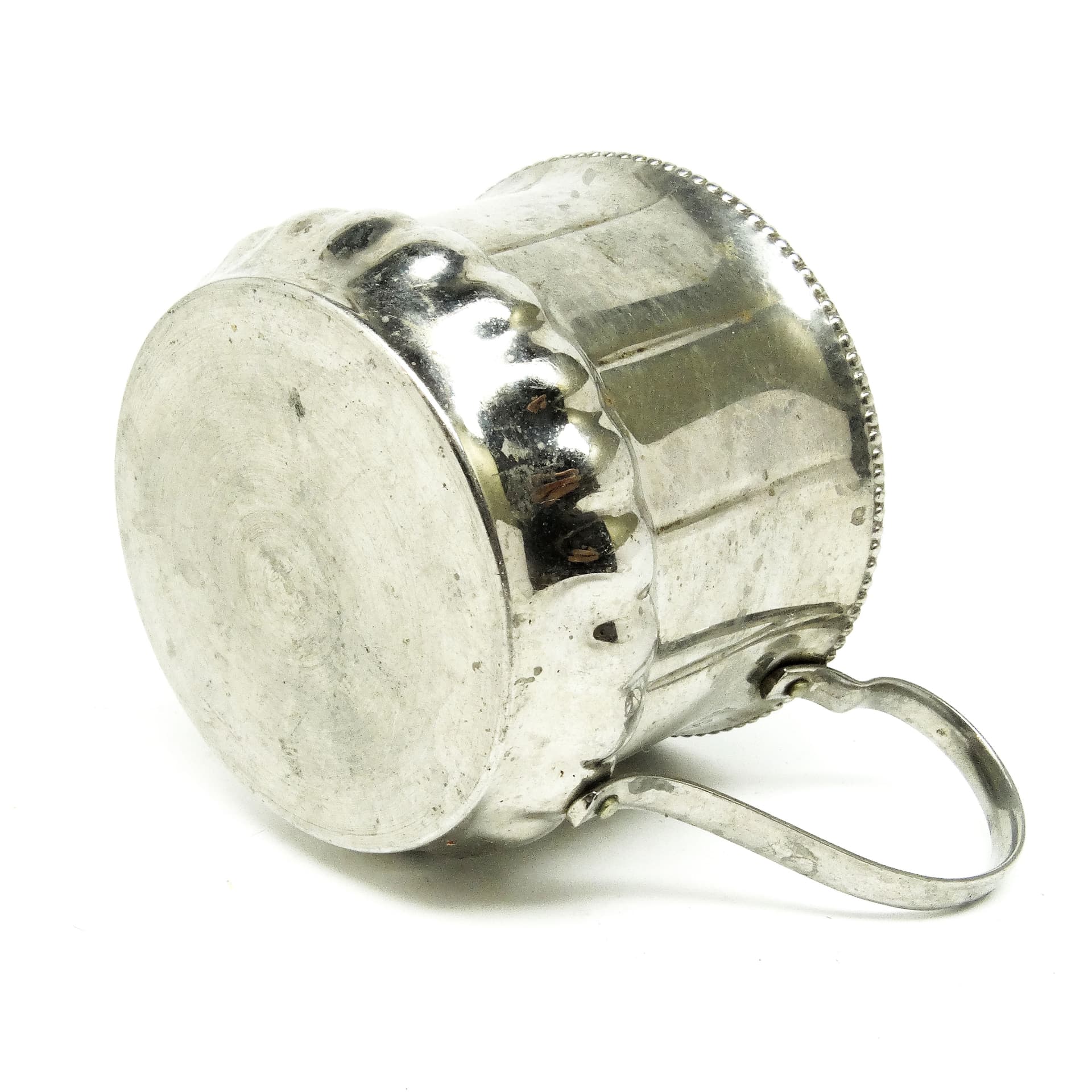 Tea Glass Holder, Art Deco, silver-plated brass, Germany, 1930s. - 189602