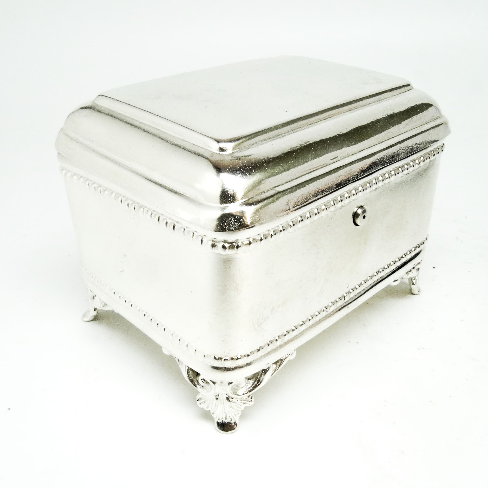 Sugar bowl, Eclectic, silver-plated brass, Poland, 19th c. - 189628
