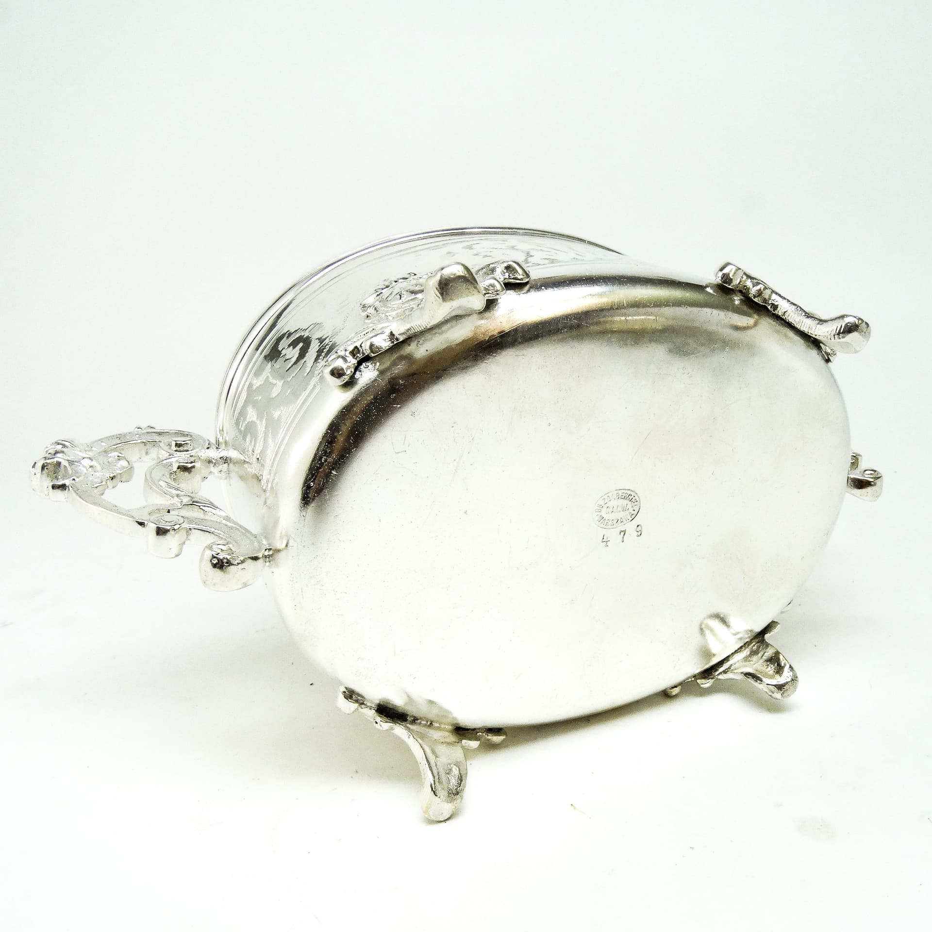 Sugar bowl, Eclecticism, silver-plated brass, Poland, 19th c. - 189670