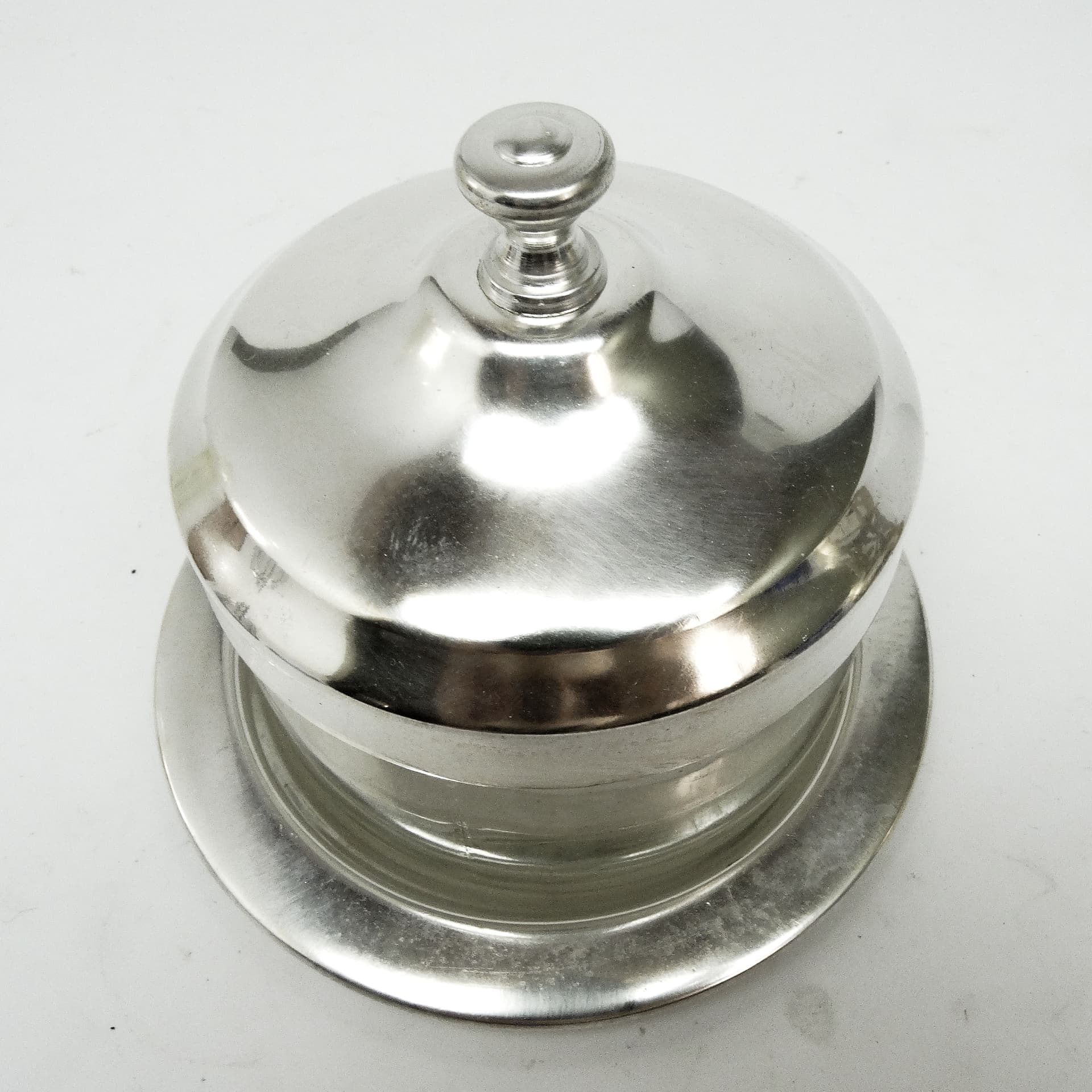 Cukiernica Art Deco, mosiądz srebrzony, szkło, Bracia Henneberg, Polska, lata 30. - 189691