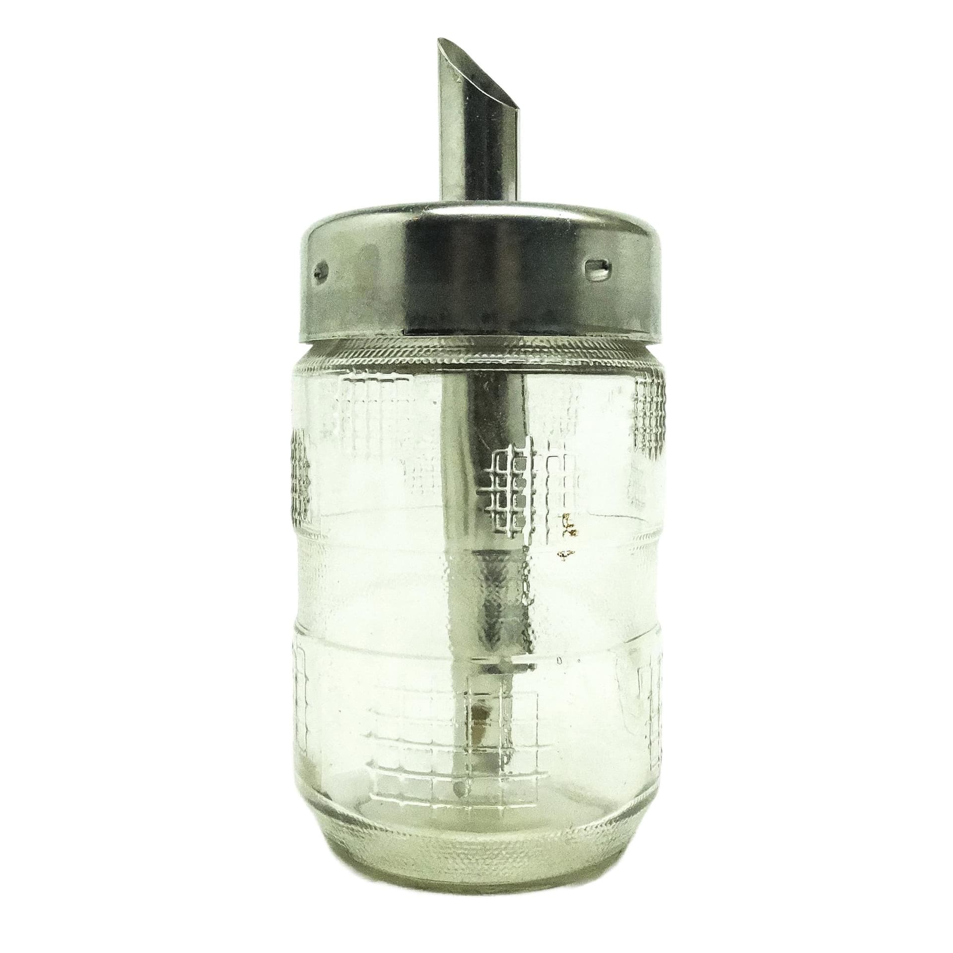 Cukiernica, postmodernizm, mosiądz srebrzony, szkło prasowane, Polska, lata 70. - 193089