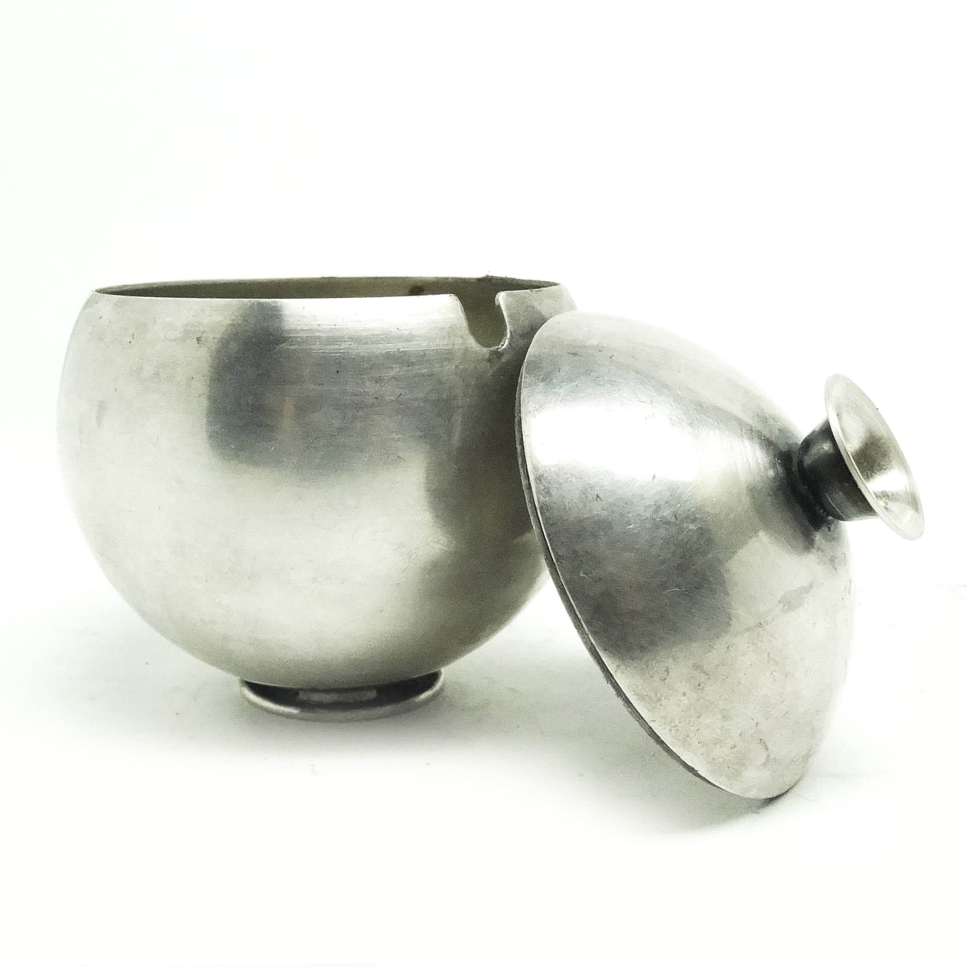 Cukiernica mid-century modern, mosiądz srebrzony, HEFRA, Polska, lata 60. - 189871