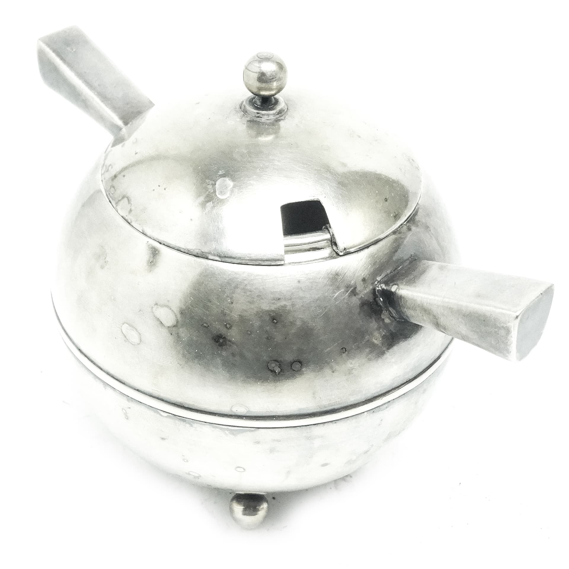 Cukiernica Postmodernizm, mosiądz srebrzony, Polska, lata 50. - 189912