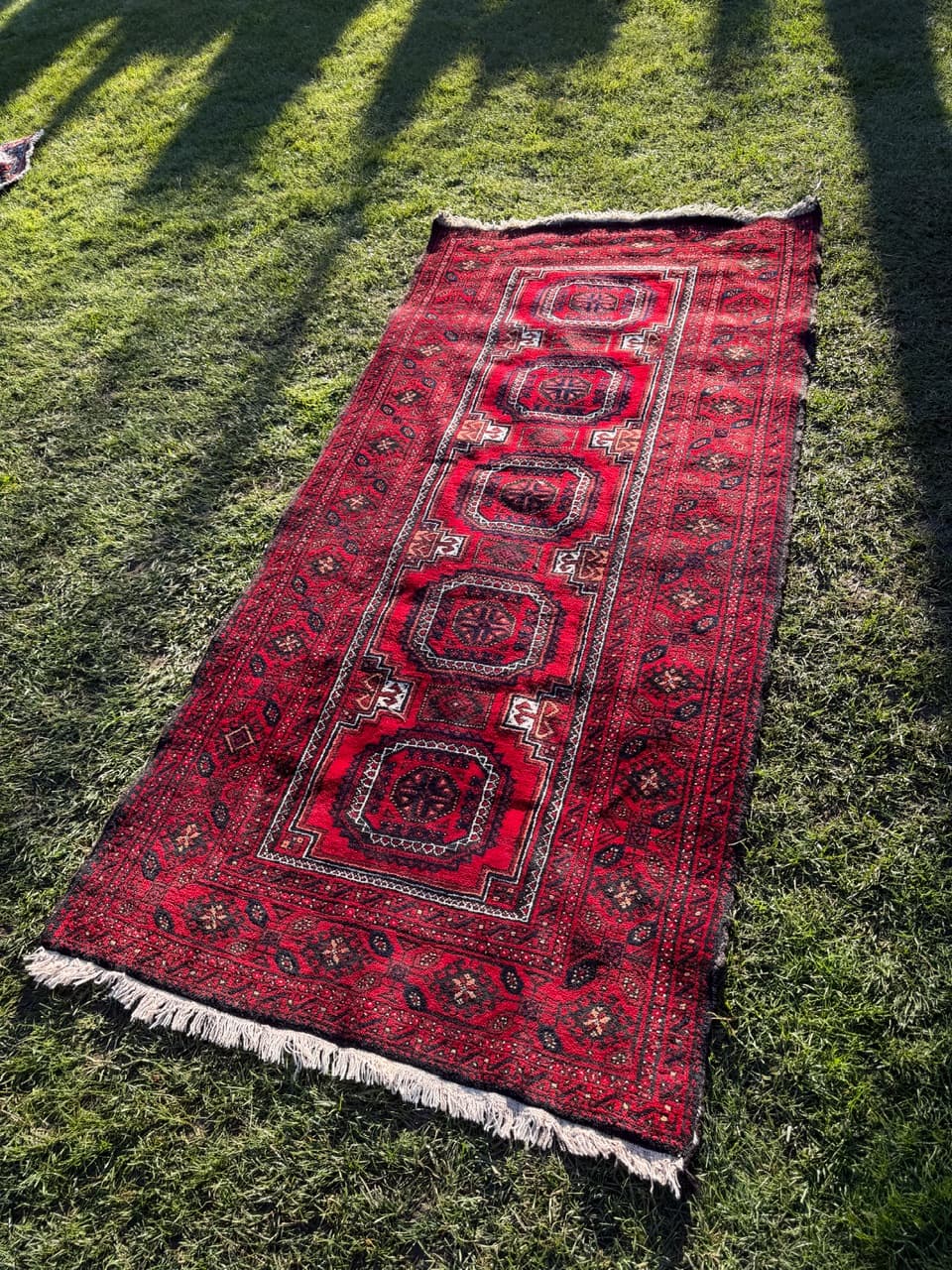 Rug Beluch 230x105 cm, red wool, Iran, 1980s. - 190068