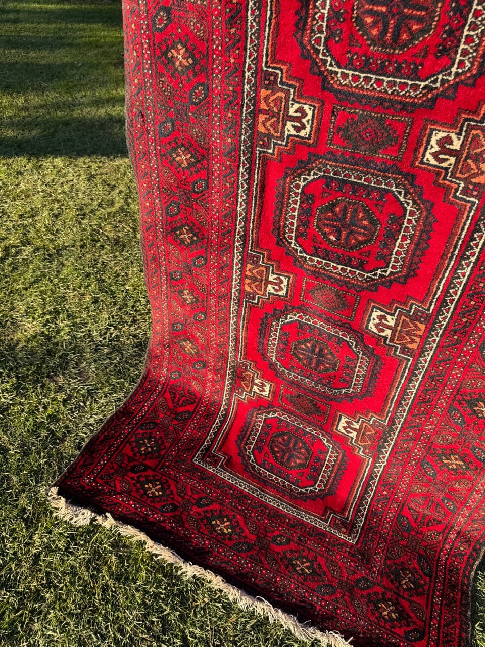 Rug Beluch 230x105 cm, red wool, Iran, 1980s. - 190063