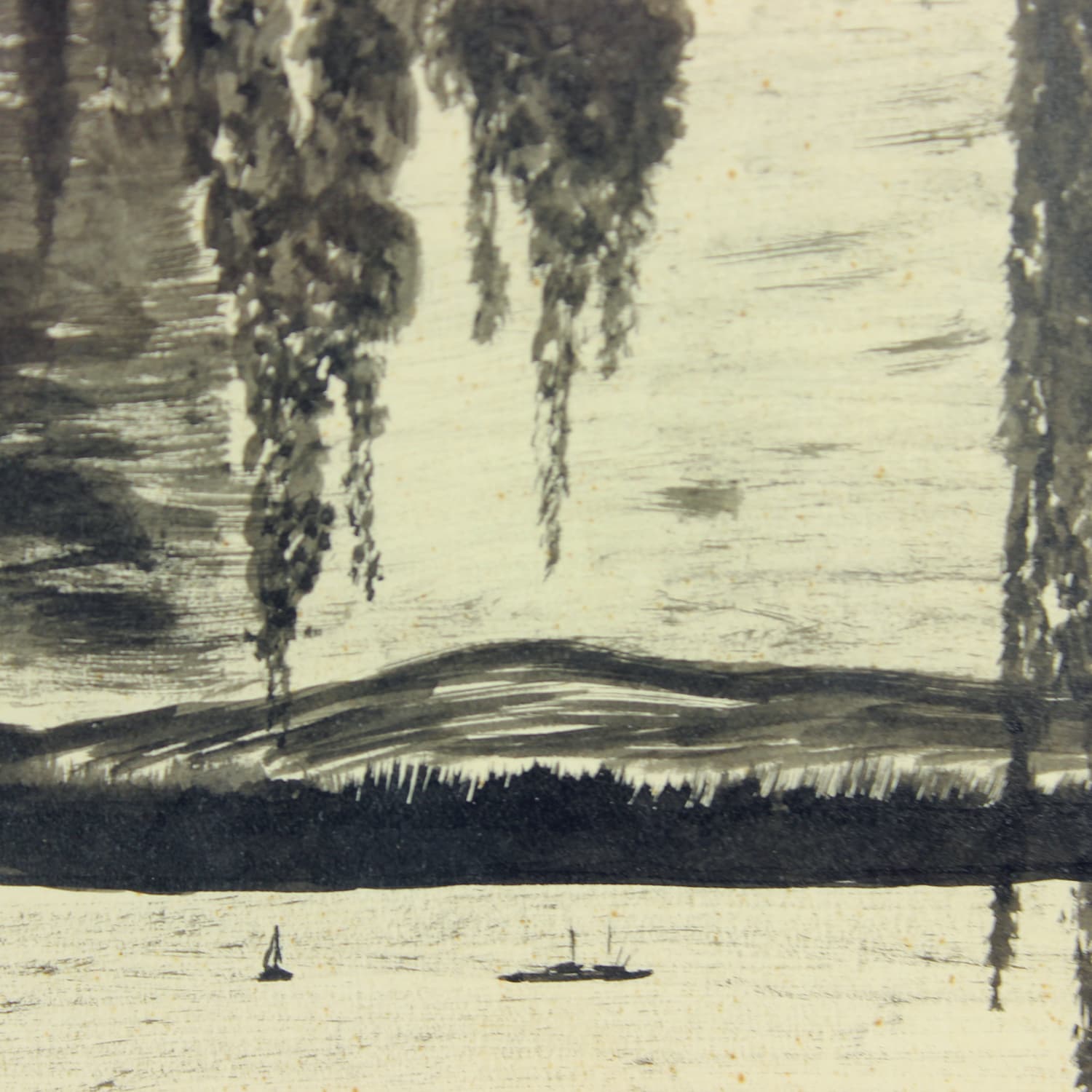 Zestaw dwóch rysunków, szary, papier, art. Sestak, lata 70. - 190158