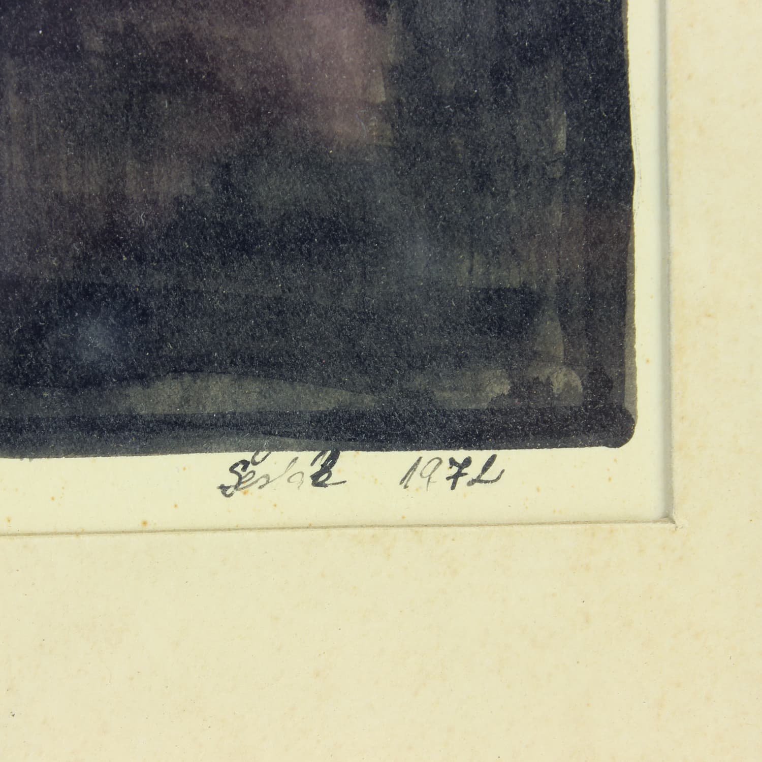 Zestaw dwóch rysunków, szary, papier, art. Sestak, lata 70. - 190159