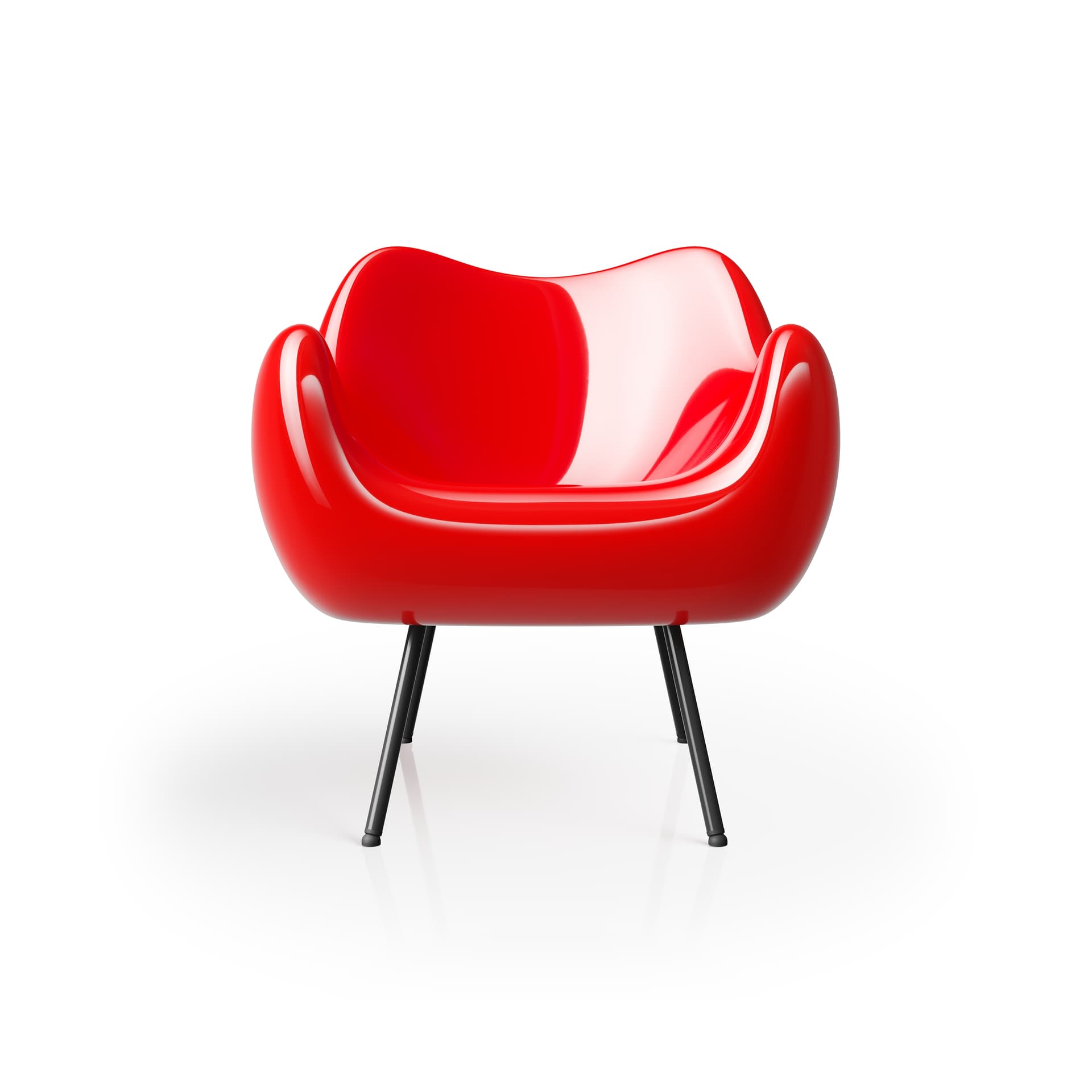 Fotel RM58 Classic czerwony, proj. R. Modzelewski, VZÓR - 1314