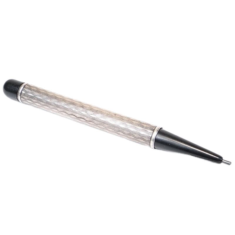Ołówek mechaniczny secesja, srebro, bakelit czarny, Austria, początek XX w. - 193023