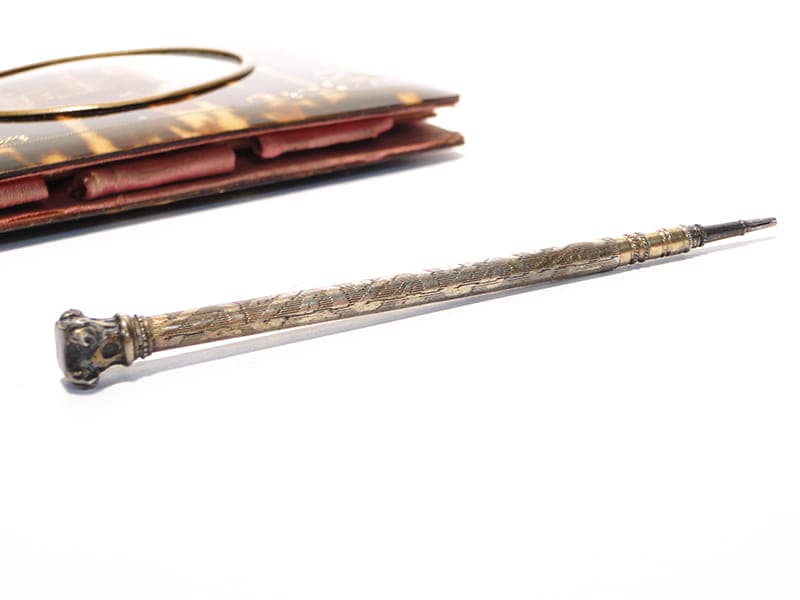 Notes neobarokowy, szylkret brązowy ciemny, Włochy, XIX w. - 190310