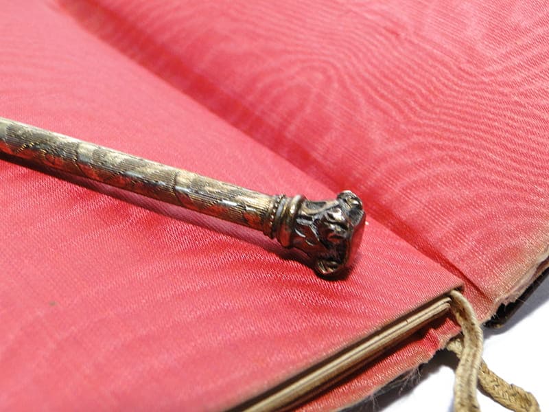 Notes neobarokowy, szylkret brązowy ciemny, Włochy, XIX w. - 190314