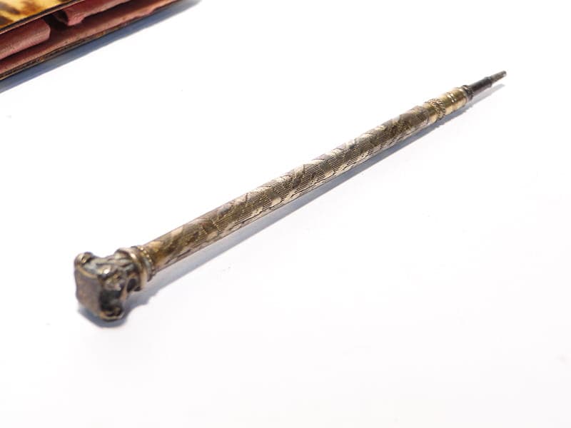 Notes neobarokowy, szylkret brązowy ciemny, Włochy, XIX w. - 190323