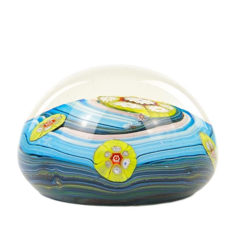 Przycisk do papieru Murano, millefiori, szkło multicolor, Włochy, początek XX w.