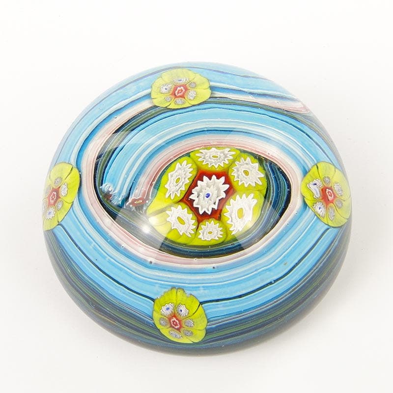 Paperweight Murano, millefiori, multicolor glass, Italy, early 20th c. - 190354