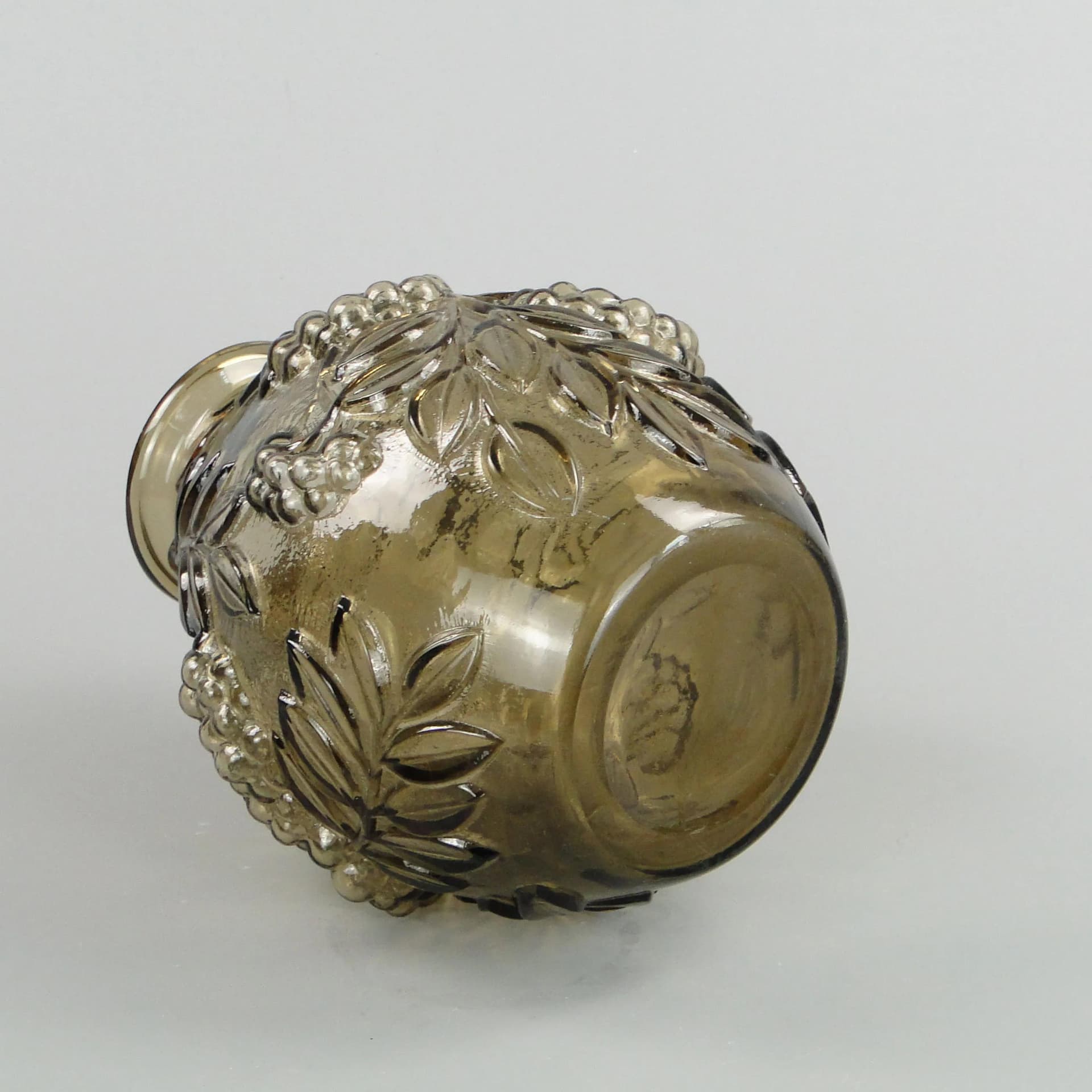 Wazon Art Deco, szkło brązowy, Francja, lata 30. - 13149