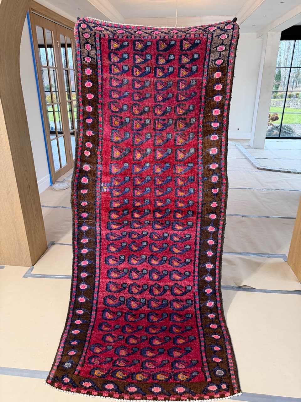 Runner Hamadan Senneh 267x120 cm, multicolor wool, Iran - 190375