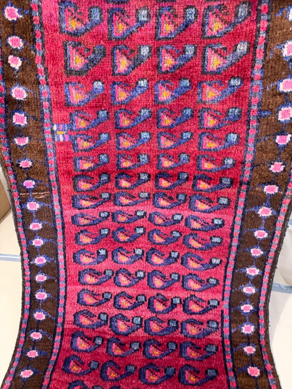 Runner Hamadan Senneh 267x120 cm, multicolor wool, Iran - 190378