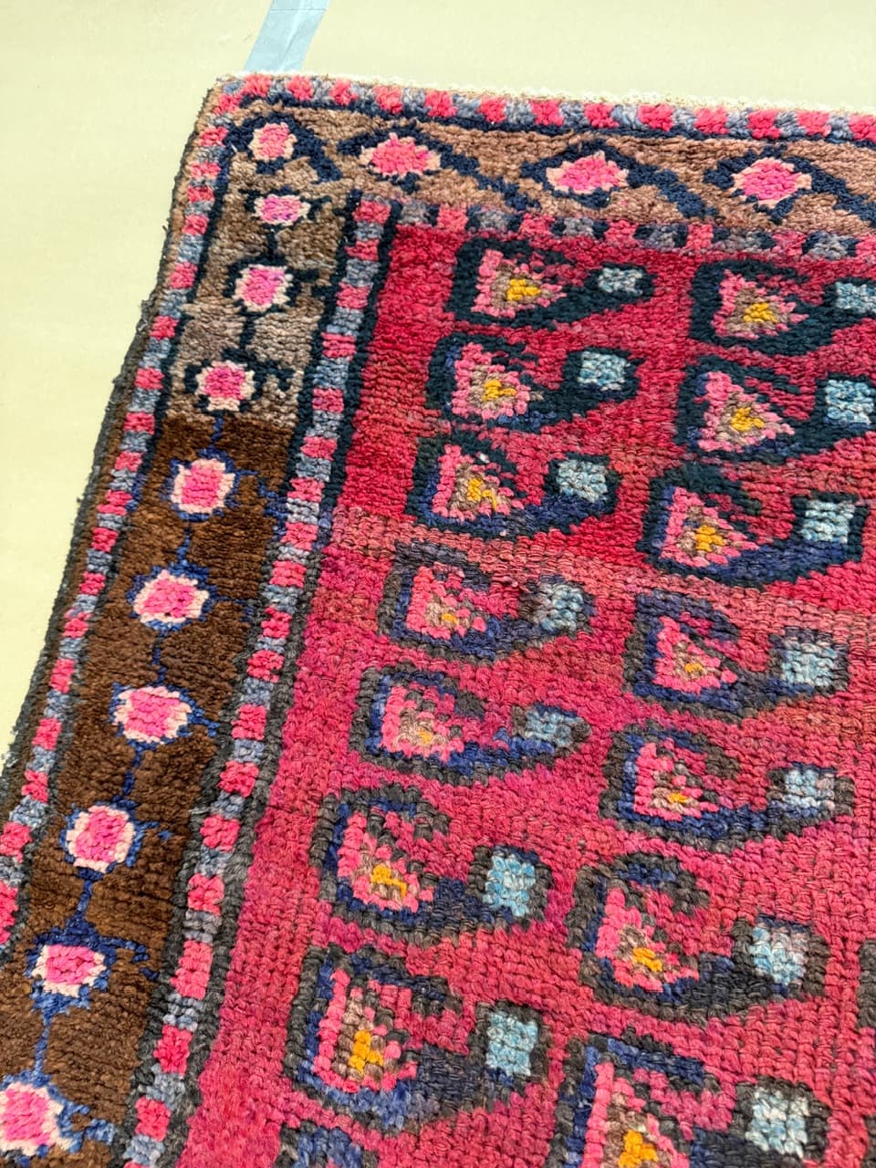 Runner Hamadan Senneh 267x120 cm, multicolor wool, Iran - 190376