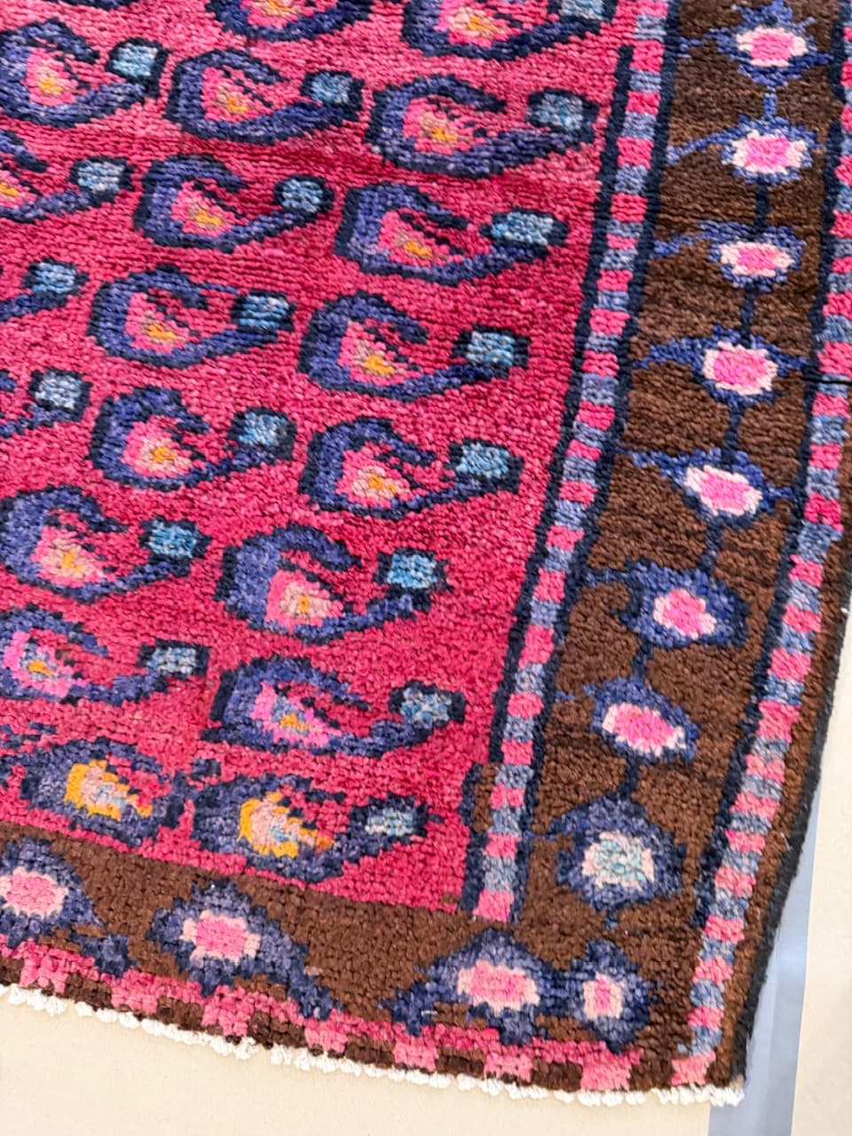 Runner Hamadan Senneh 267x120 cm, multicolor wool, Iran - 190374