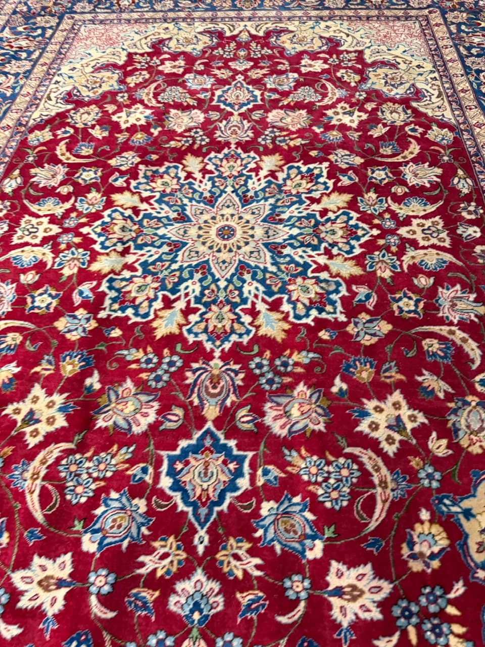 Dywan Keshan 380x270 cm, czerwony, wełna, Iran - 190394