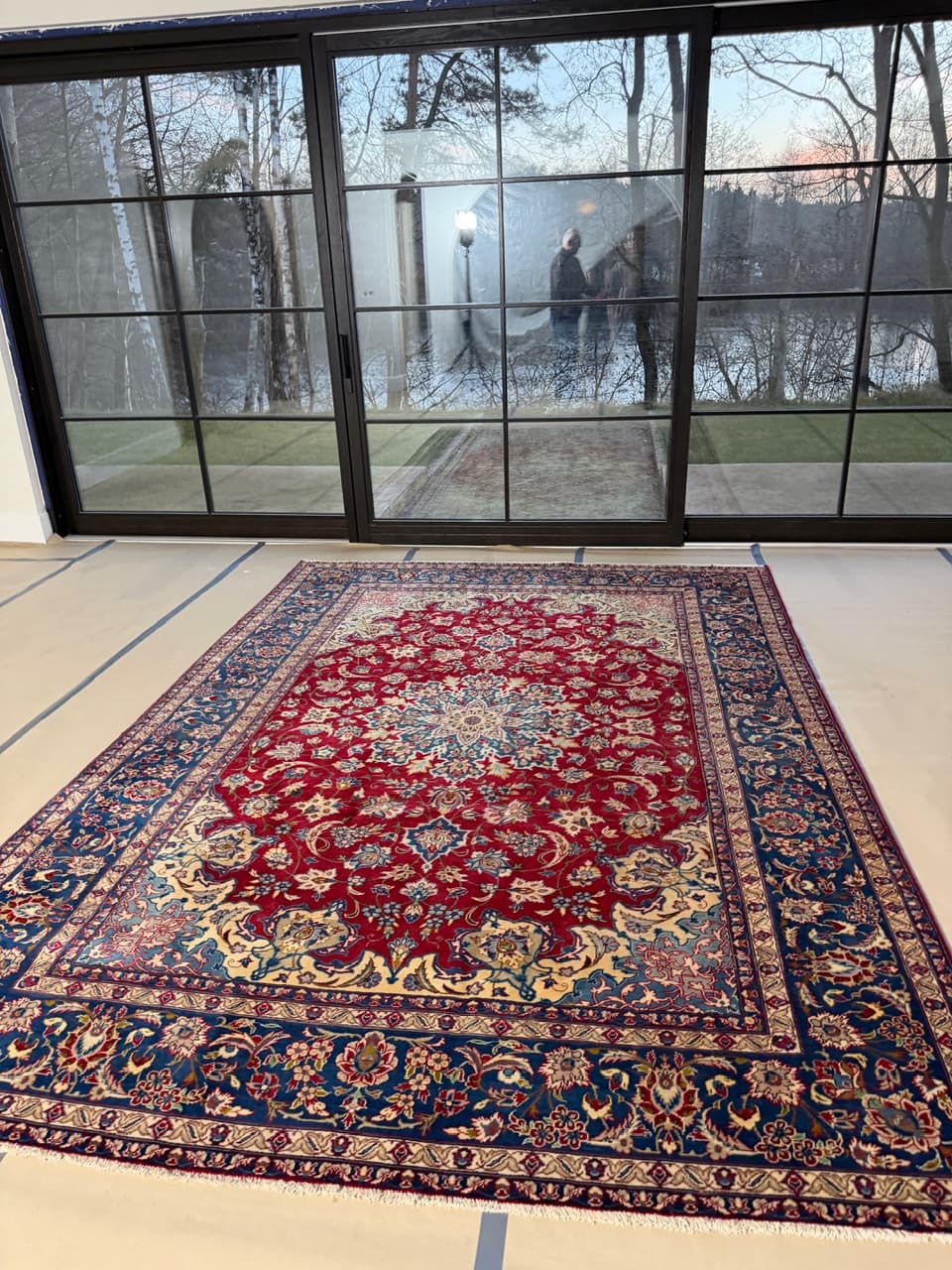 Dywan Keshan 380x270 cm, czerwony, wełna, Iran - 190380