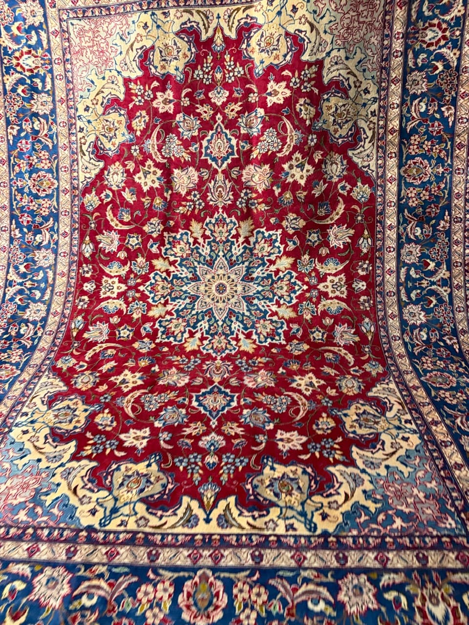 Dywan Keshan 380x270 cm, czerwony, wełna, Iran - 190387