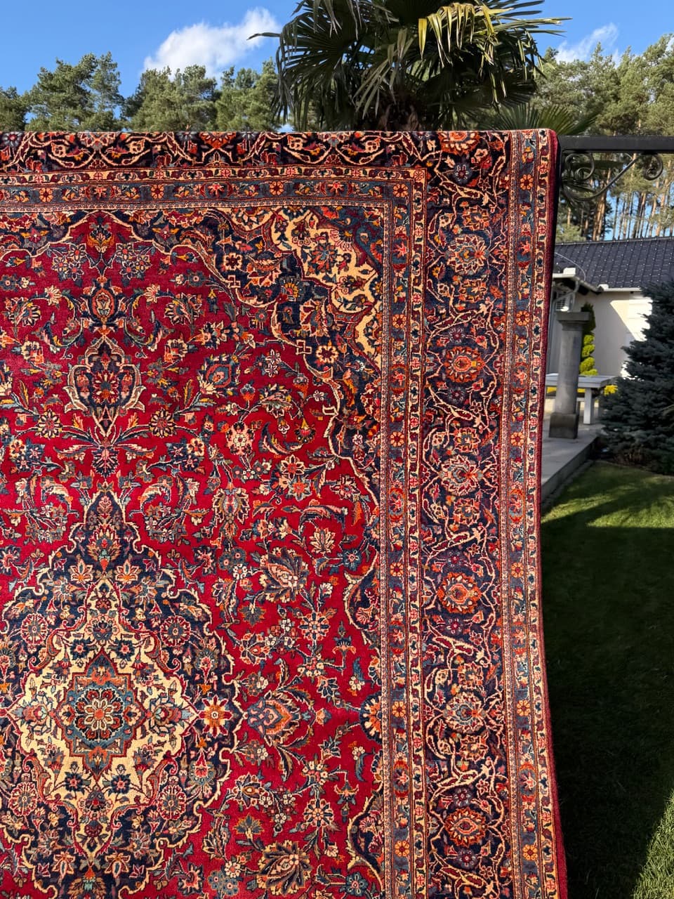 Rug Keshan 355x230 cm, red, wool, Iran - 190460