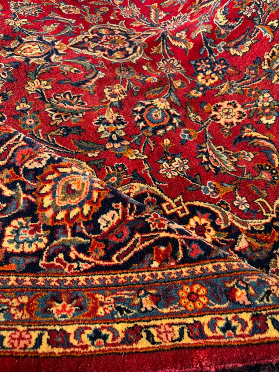 Rug Keshan 355x230 cm, red, wool, Iran - 190465