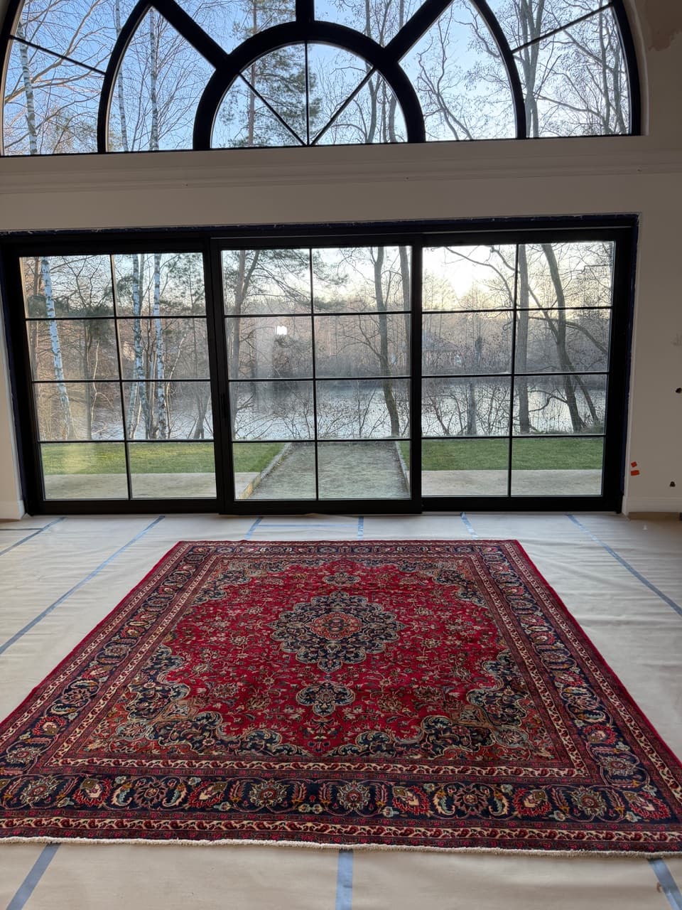 Rug Mesched 340x290 cm, red, wool, Iran - 190469