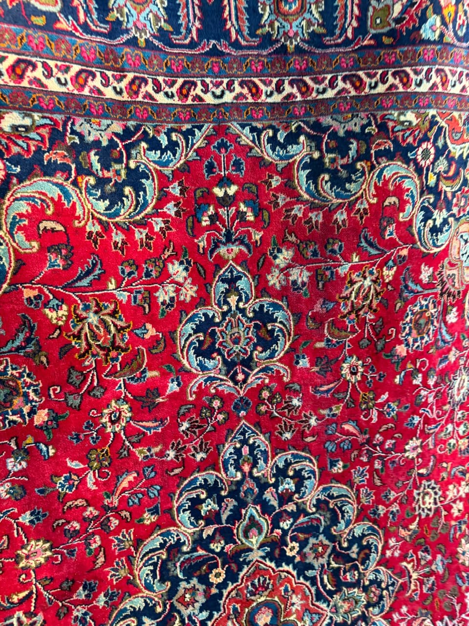 Rug Mesched 340x290 cm, red, wool, Iran - 190483