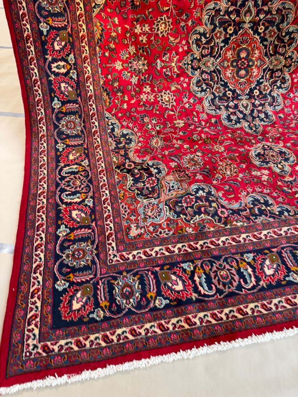 Rug Mesched 340x290 cm, red, wool, Iran - 190474