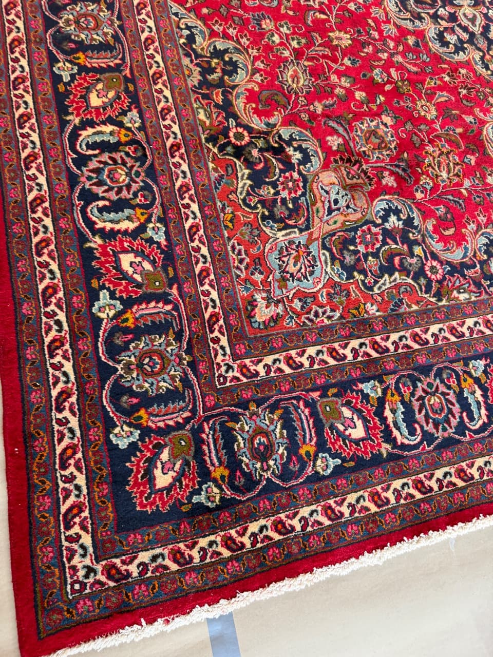 Rug Mesched 340x290 cm, red, wool, Iran - 190477