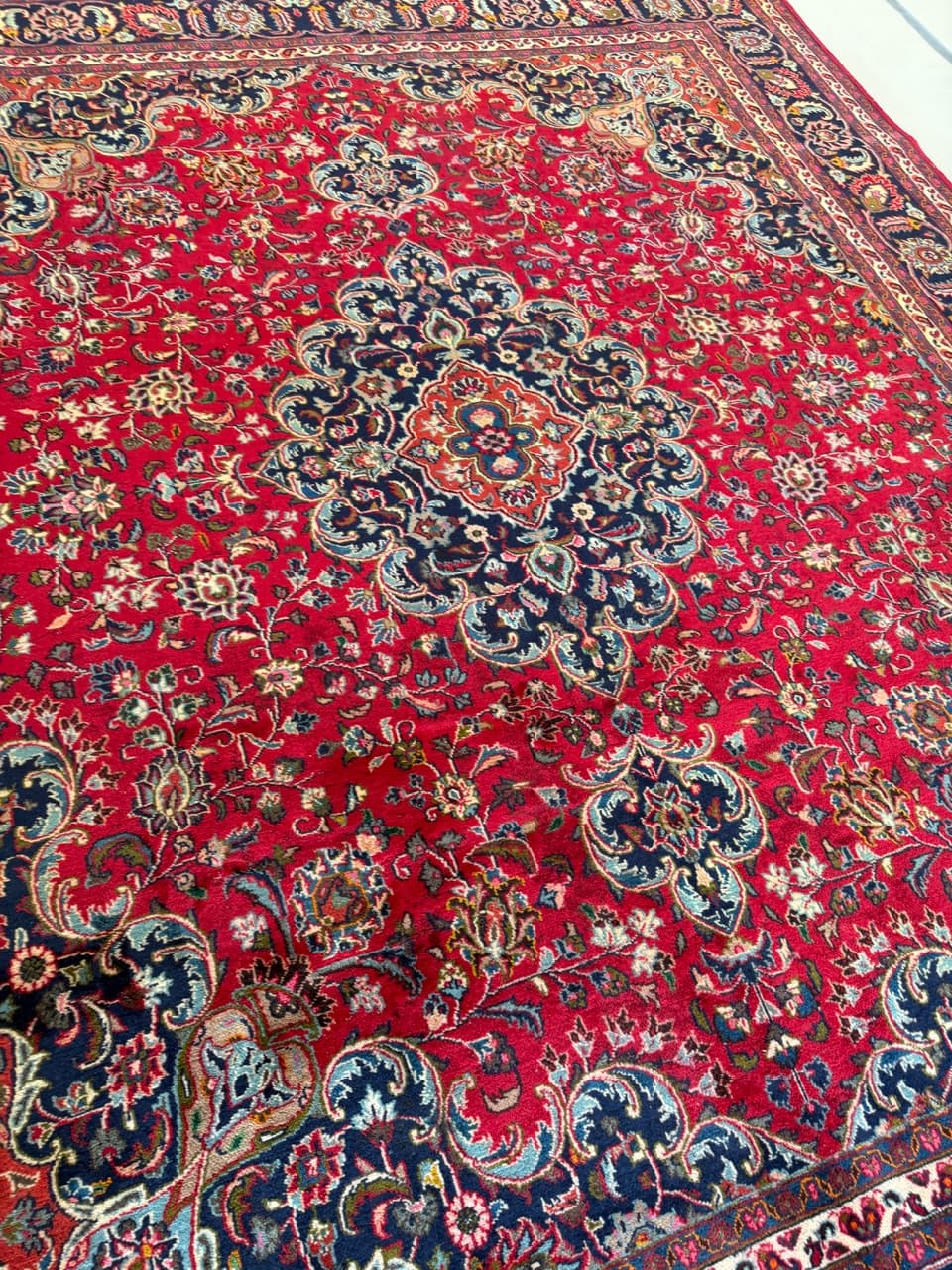 Rug Mesched 340x290 cm, red, wool, Iran - 190479