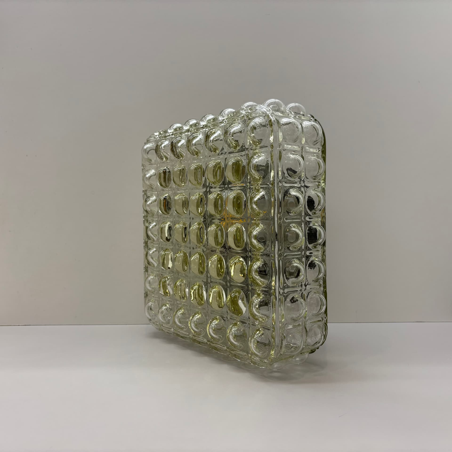 Plafon Bubble, szkło transparentne, Dania, lata 70. - 190489