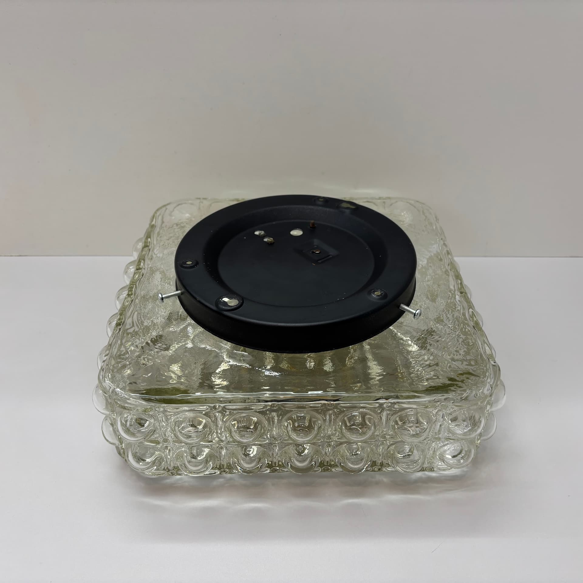 Plafon Bubble, szkło transparentne, Dania, lata 70. - 190491