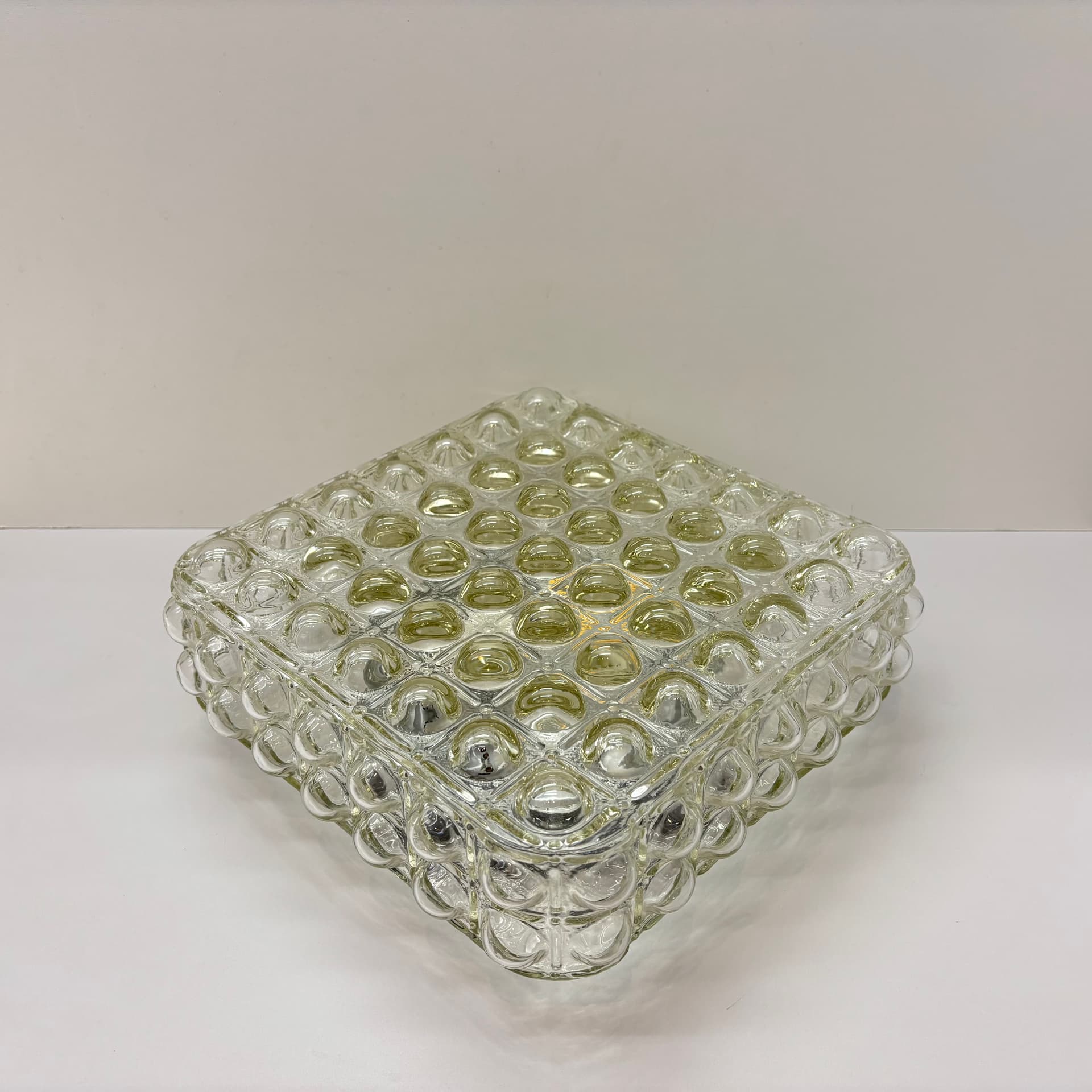 Plafon Bubble, szkło transparentne, Dania, lata 70. - 190487