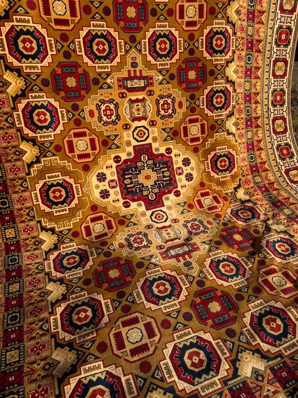 Dywan perski 400x300 cm, multikolor, wełna, Mongolia - 190514