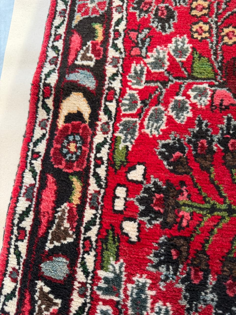 Runner Hamadan 600x80 cm, red, wool, Iran - 190541