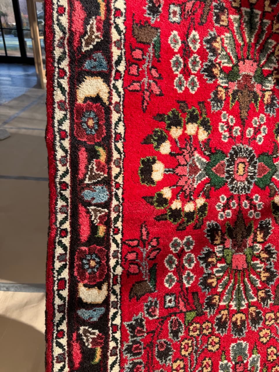 Runner Hamadan 600x80 cm, red, wool, Iran - 190546