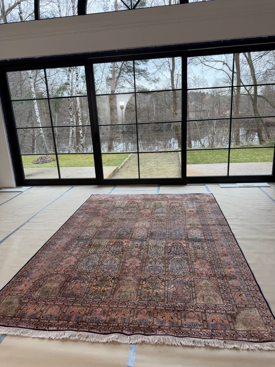 Dywan Ghoum/Qom 350x245 cm, jedwab multikolor, Indie - 190553