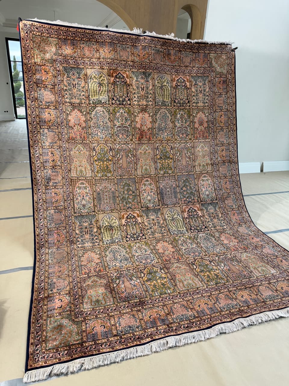 Dywan Ghoum/Qom 350x245 cm, jedwab multikolor, Indie - 190562