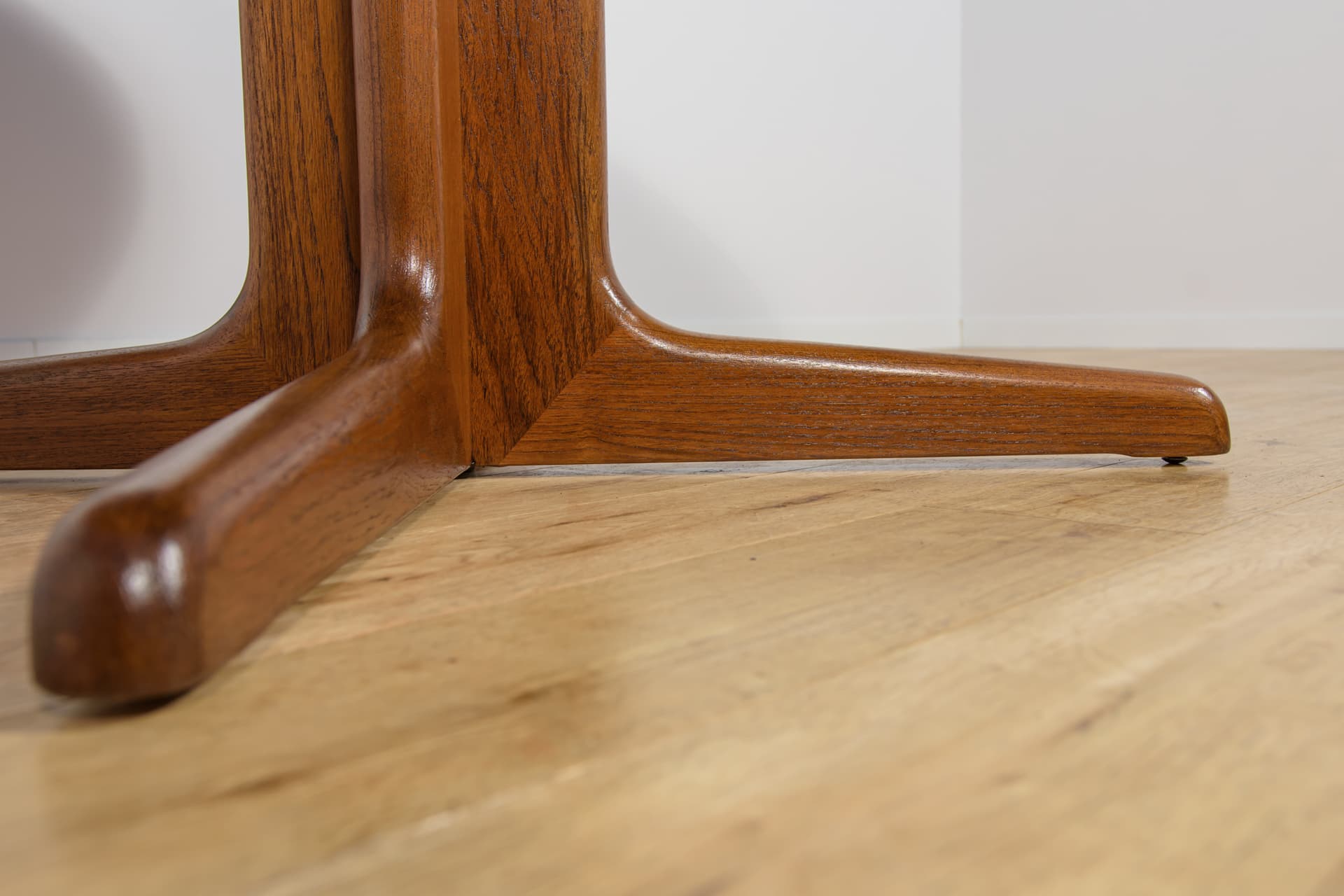 Extendable table, brown teak wood, Denmark, 1960s. - 190582