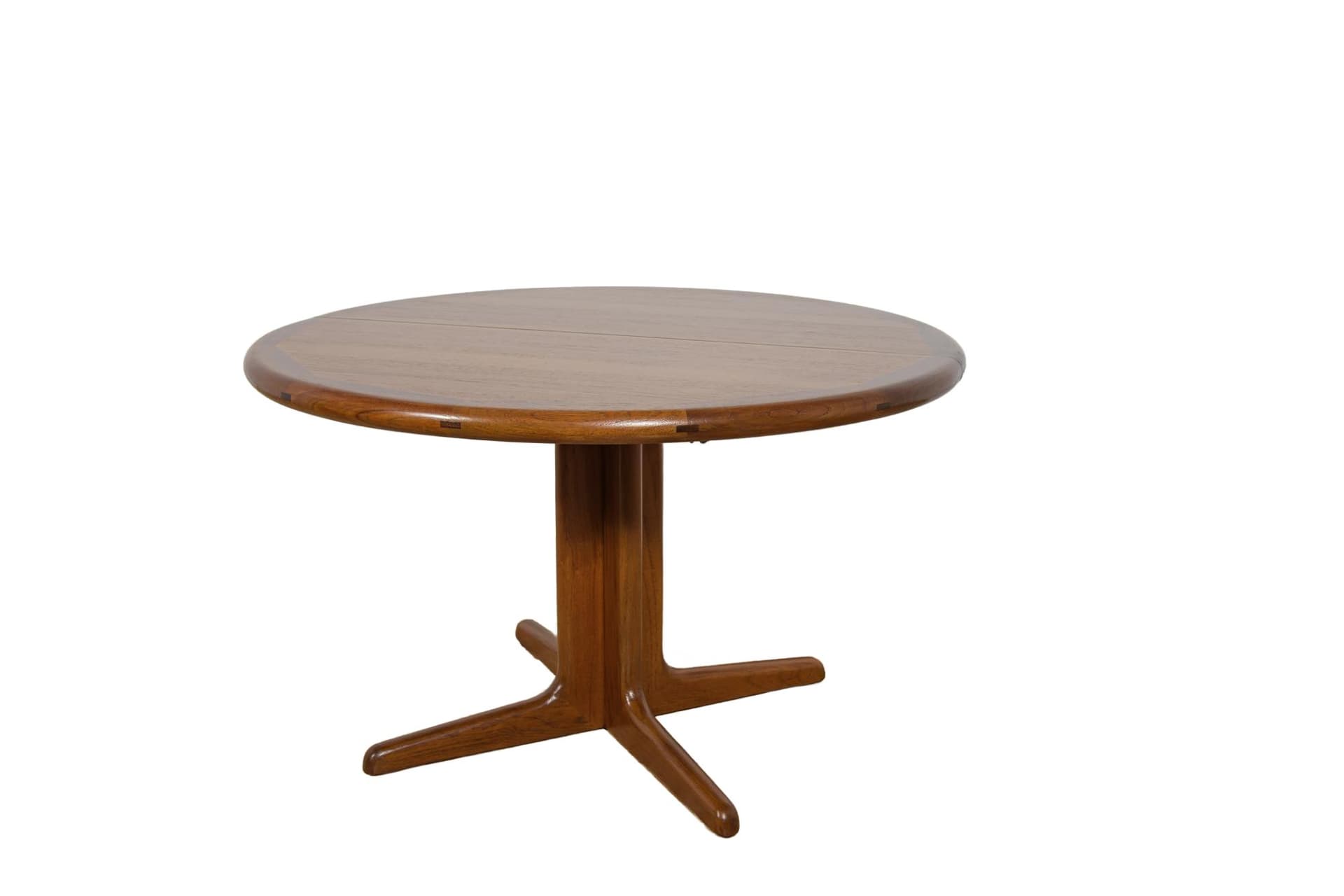 Extendable table, brown teak wood, Denmark, 1960s.