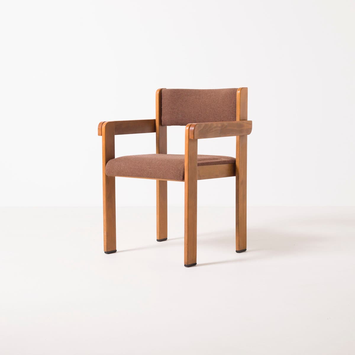 Krzesło postmodernistyczne, buk brązowy, tkanina brązowa, Austria, lata 80. - 190643