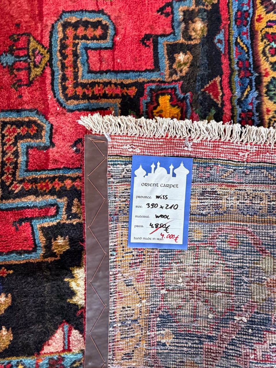 Nowy Dywan Vintage Kaszmirowy Perski Iran Wiss 390x210 - 190802