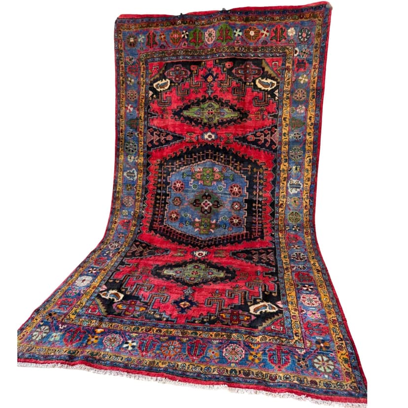Nowy Dywan Vintage Kaszmirowy Perski Iran Wiss 390x210